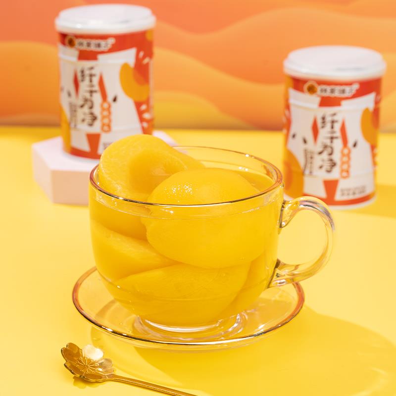 ly黄桃罐头400g纤干为净水果罐头【阳光农场】