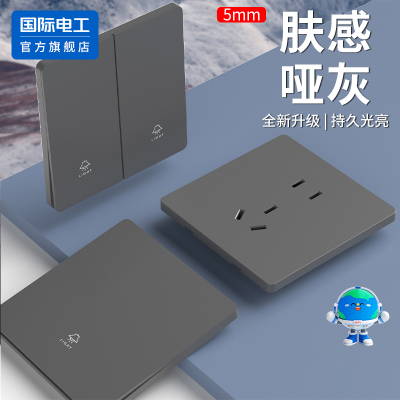 国际电工官方正品开关插座面板