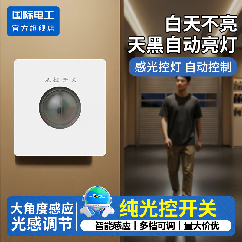 国际电工官方正品纯光控开关图片