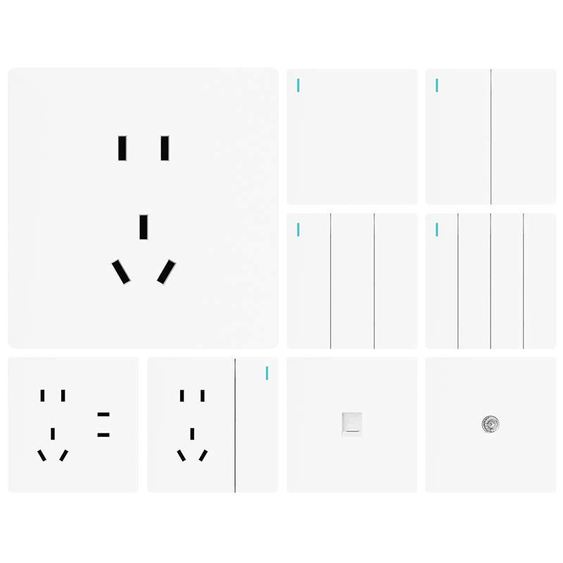 国际电工官方正品简约开关插座