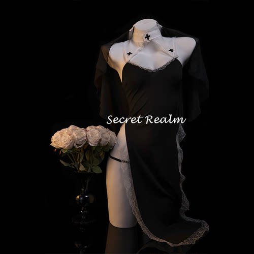 秘境「虔诚祈愿」禁欲系修女cos制服套装万圣节性感睡裙纯欲qqny