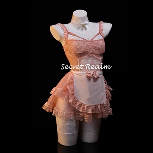 秘境「蜜桃派对」性感睡裙蕾丝镂空女仆连体内衣高级情调纯欲qqny