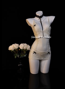 秘境「半糖晚风」性感睡裙蕾丝镂空透视内衣情调诱惑纯欲风qqny