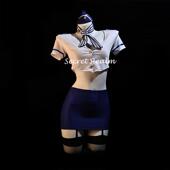 秘境「机舱艳遇」性感空姐制服包臀裙ol纯欲御姐诱惑酒吧qqny