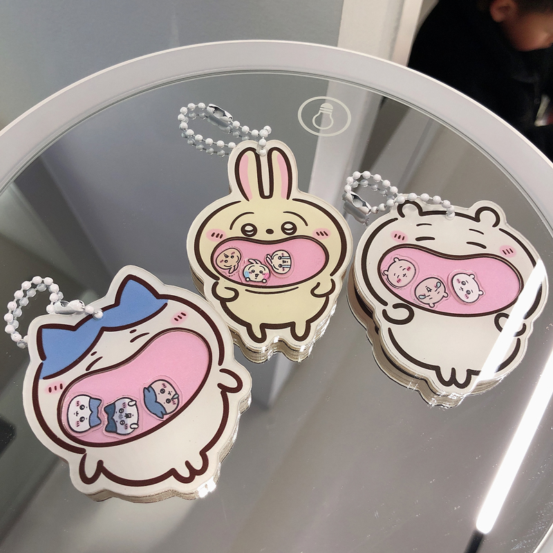 吉伊卡哇摇摇乐钥匙扣chiikawa卡通可爱书包挂件扣送学生闺蜜礼物
