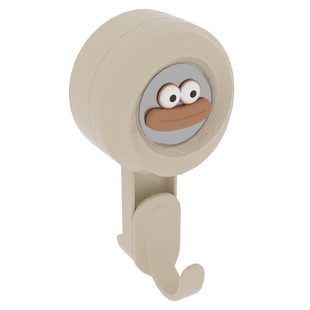 奶油风吸盘挂钩免打孔强力门后卫生间浴室毛巾架墙壁真空粘钩