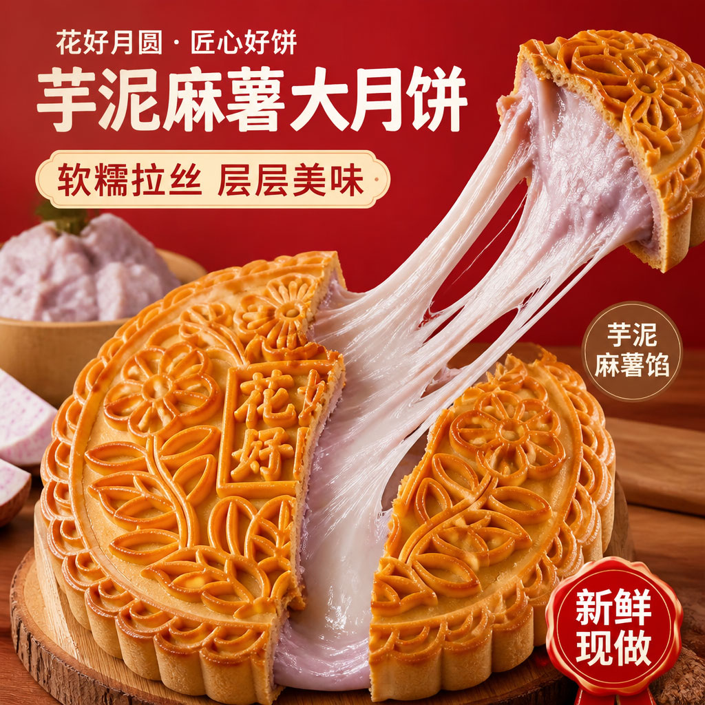 累计卖出超300万盒麻薯月饼