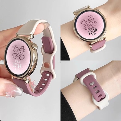 高级小蛮腰拼色时尚硅胶通用表带