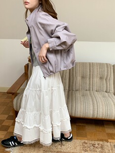 温柔蕾丝花边松紧腰蛋糕半身裙ZY4038 月光契约 3th Morning