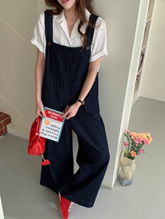 复古腔调感直筒阔腿牛仔背带裤 早春新款 ZY3943 Morning 3th