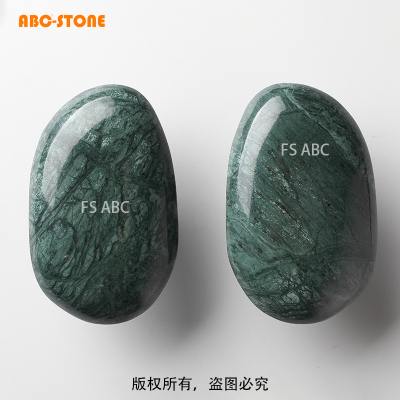 FS.ABC芒果天然印度大花绿玻璃门拉手木门服装店咖啡店酒店定制