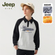 Jeep吉普童装 加厚大童 上衣男孩POLO衫 男童加绒卫衣秋冬款 儿童冬装