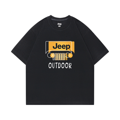 Jeep吉普 纯棉短袖t恤 青少年男中大童 夏季初高中学生 亲子童装