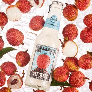 碧山村荔枝汽水6瓶装225ml果汁型碳酸饮料解辣去腻网红气泡水包邮