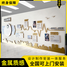 企业文化墙定制公司形象墙背景墙装饰会议室办公室走廊广告墙设计
