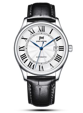 DOM联名JM腕表 休闲商务皮带自动机械男士手表J1637L-7