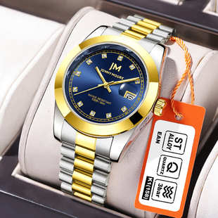 DOM联名JM腕表 气质经典日历石英防水男士手表K1039