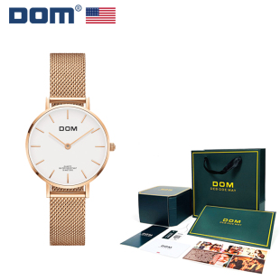 轻奢手表女学生防水简约气质腕表G DOM腕表 坚守139道生产工序