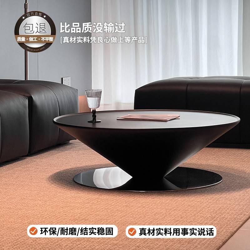 眼甄猫飞选厅碟几茶法茶新loa客72523Ft悬式浮家用小璃户型玻款钢