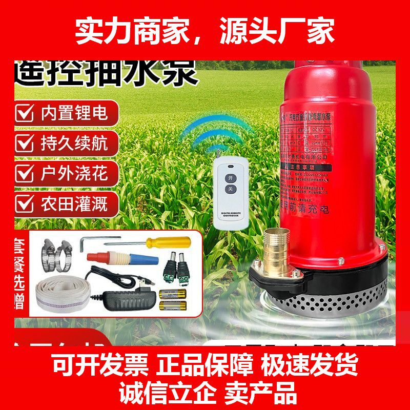 直流泵充电式无线抽水机农用抽水泵家用灌溉泵12v直流泵十大品牌