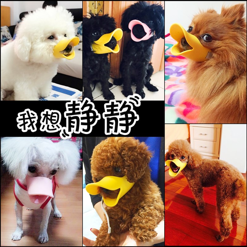 套防咬叫小狗小型犬止吠器泰迪口罩嘴罩神器狗罩S宠物用品十大品