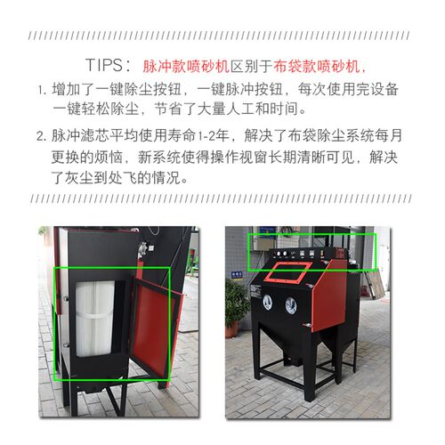 德国品质式喷砂机无尘酒瓶雕刻玻璃喷砂打砂N机五金除锈翻新设备