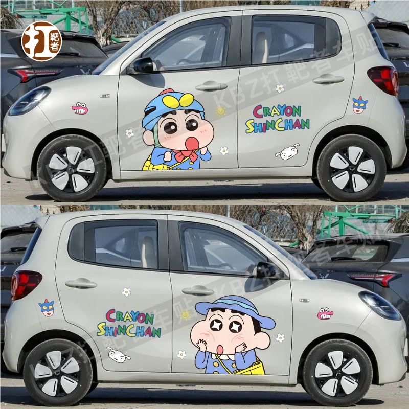 宏光MINIEV蜡笔小新四门车身贴