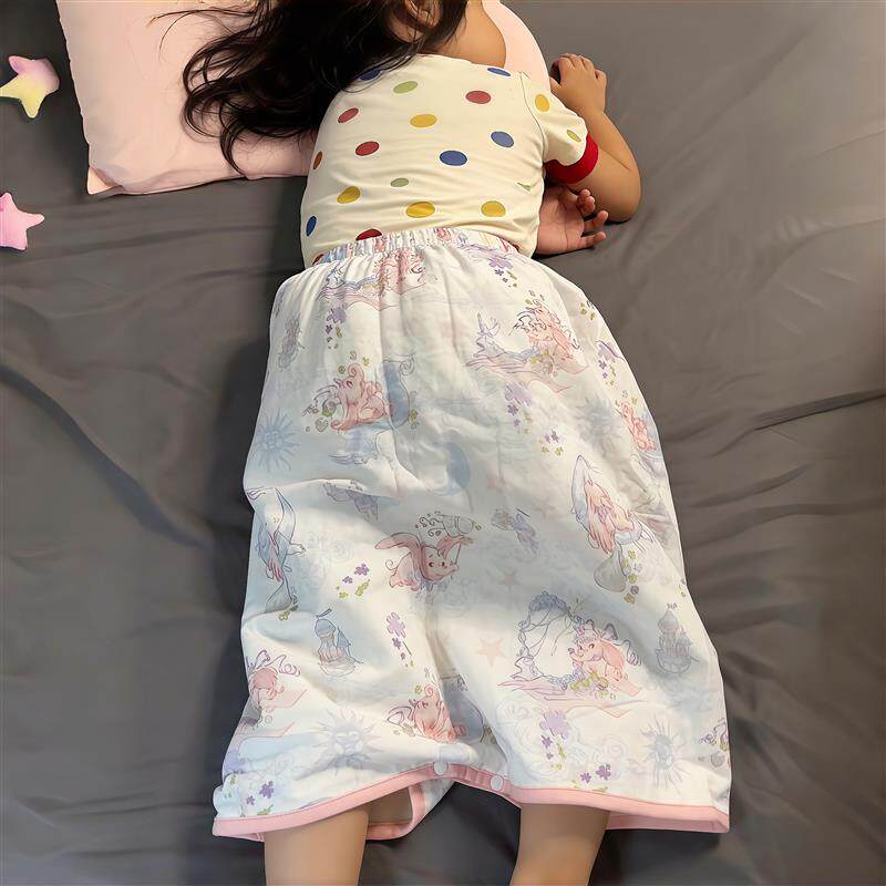 婴儿防水可洗纯棉透气隔尿裙