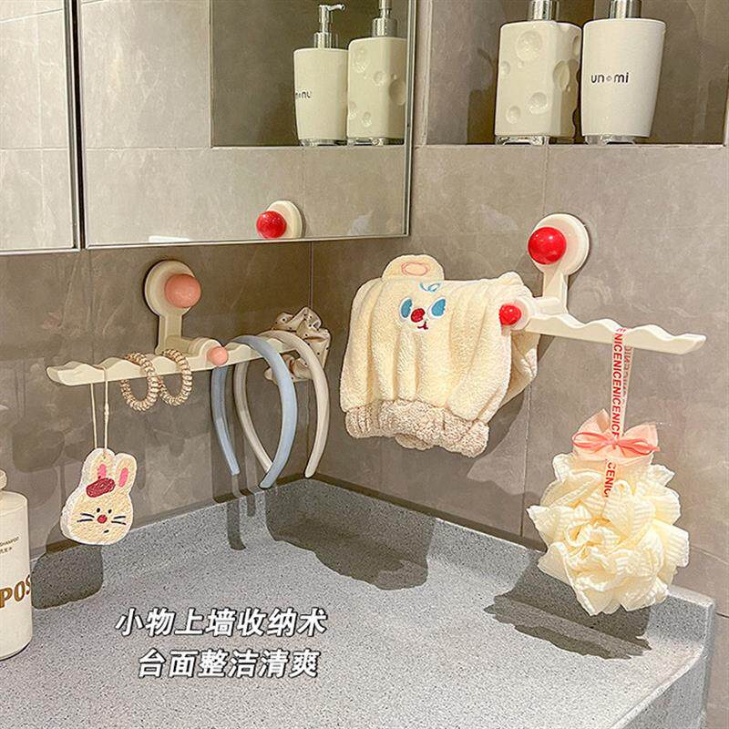 卫生间吸盘发饰挂钩收纳架