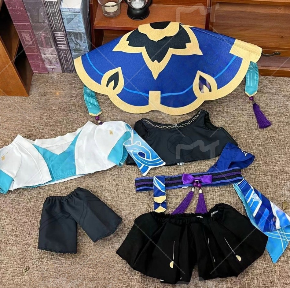 原神流浪者散兵40cm坐姿棉花娃娃