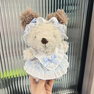 Jellycat玩偶着替little系列娃衣18cm小狗小兔小羊裙子春衣服套装