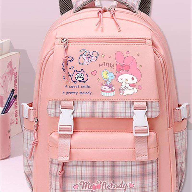 新款韩系美乐蒂书包女生初中生小学生三到六年级大容量护脊双肩背