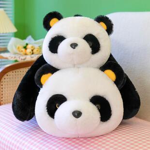 新款厂家现货2024新款可爱趴趴款熊猫毛绒玩具大号公仔抱枕陪睡娃