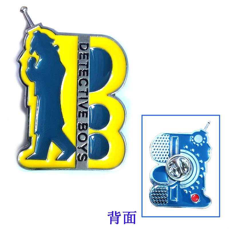 新款柯南徽章胸针Badge十七周年通讯器双面合金项链动漫周边动漫