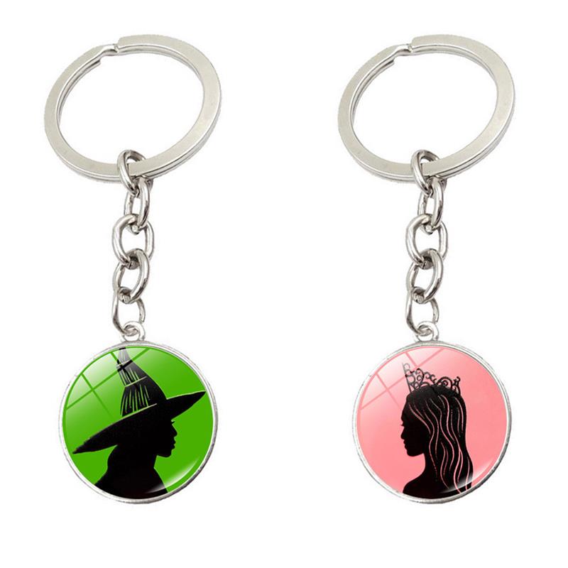 新款魔法坏女巫wicked钥匙扣挂件小饰品礼物跨境艾芙芭格琳达热卖
