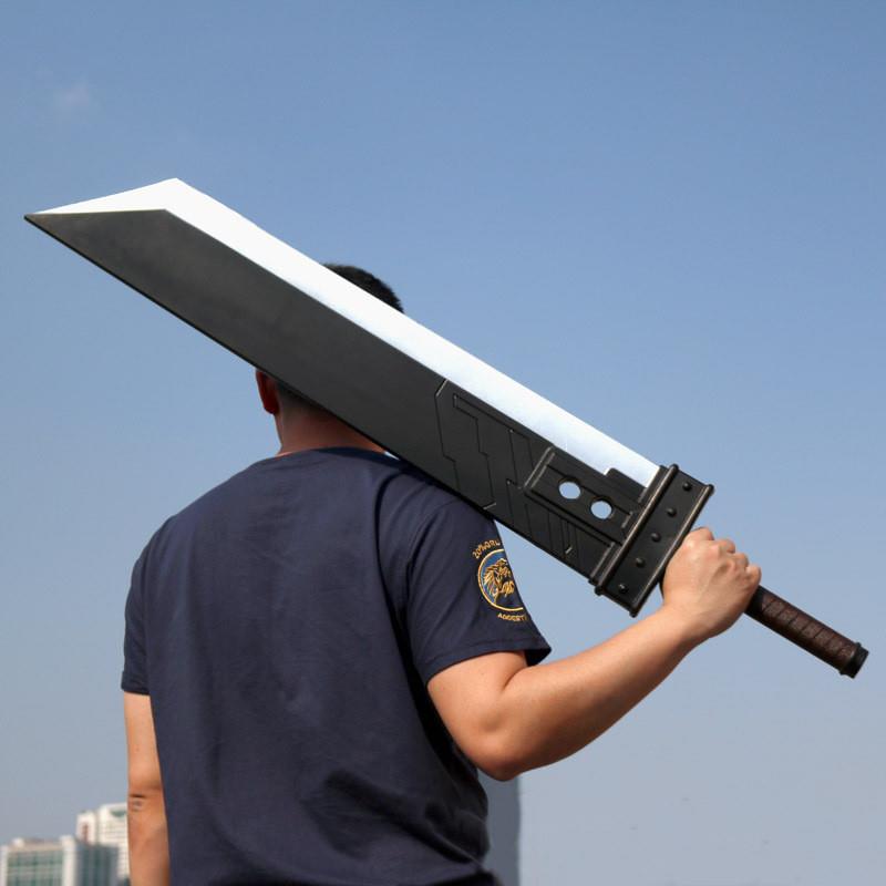 新款最终幻想PU刀剑 克劳德 扎克斯毁灭之剑 动漫武器模型