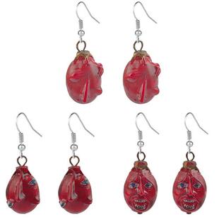 新款漫画剑风传奇霸王之卵耳环 烙印战士贝黑莱特卡通树脂面具耳