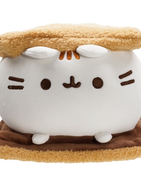 可爱gund胖吉猫夹心猫毛绒玩具pusheen点心猫系列礼物ins公仔娃娃