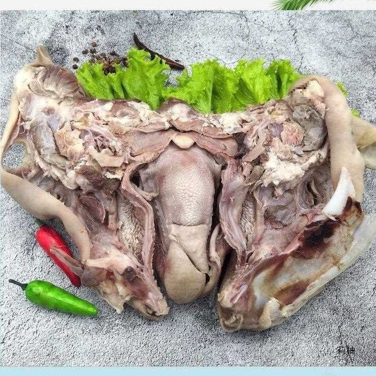 去骨羊头肉带舌头整只羊头羊脸半成熟羊脸肉羊蹄羊杂