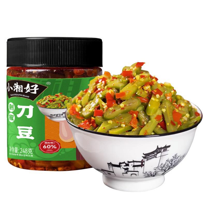 辣鲜嫩刀豆辣椒湖南农家干货腌制酸辣新泡菜开味下香菜饭咸酱菜