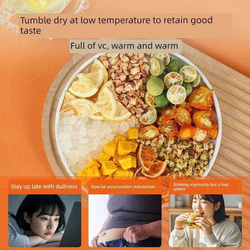老古头苹果热橙茶组合低温干燥金桔茶百香果雪梨Vc水果茶柠檬干