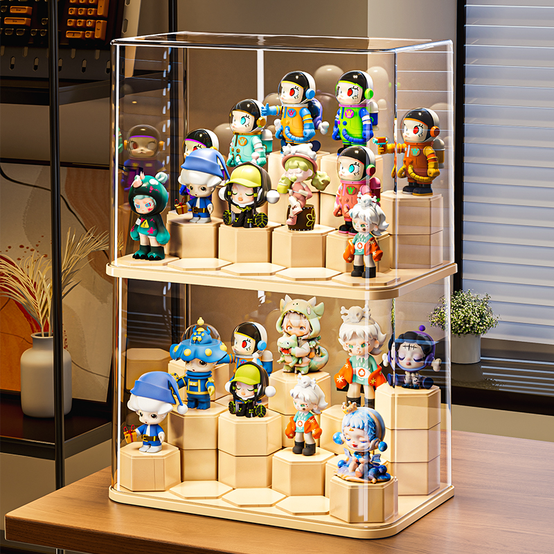 盲盒手办收纳展示架透明