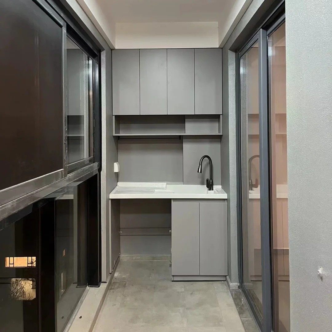 阳台柜蜂窝铝整板洗衣机柜扫地机洗衣机一体柜洗衣柜石英石洗衣池,家装主材,洗衣机柜,淘宝优惠券,粉丝福利购,淘宝优惠卷