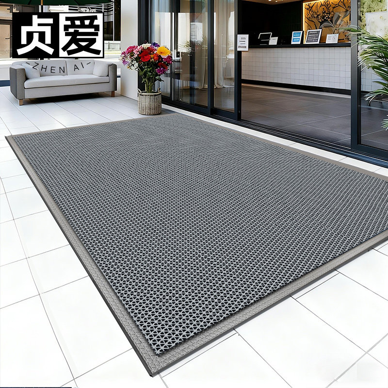 贞爱地垫别墅高级感室外入户门垫PVC镂空防水防滑垫门口除尘脚垫,居家布艺,入户地垫,淘宝优惠券,粉丝福利购,淘宝优惠卷