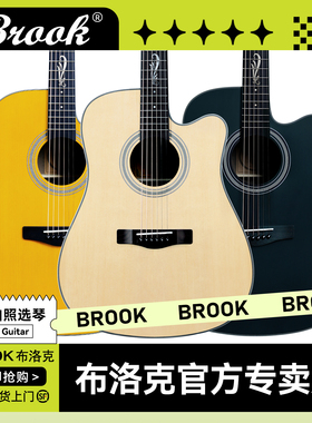 Brook布洛克V12木吉他民谣官方初学者十大品牌入门单板正品guitar