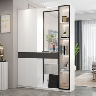 实木入户门厅玄关鞋柜一体靠墙户家用进门客厅隔断屏风网红隔断柜