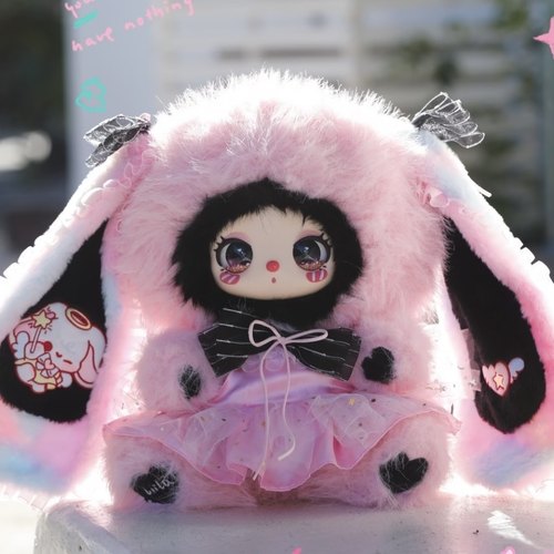 新品包邮莉拉三代闺蜜化妆派对毛绒600大体盲盒潮玩可爱玩偶礼物