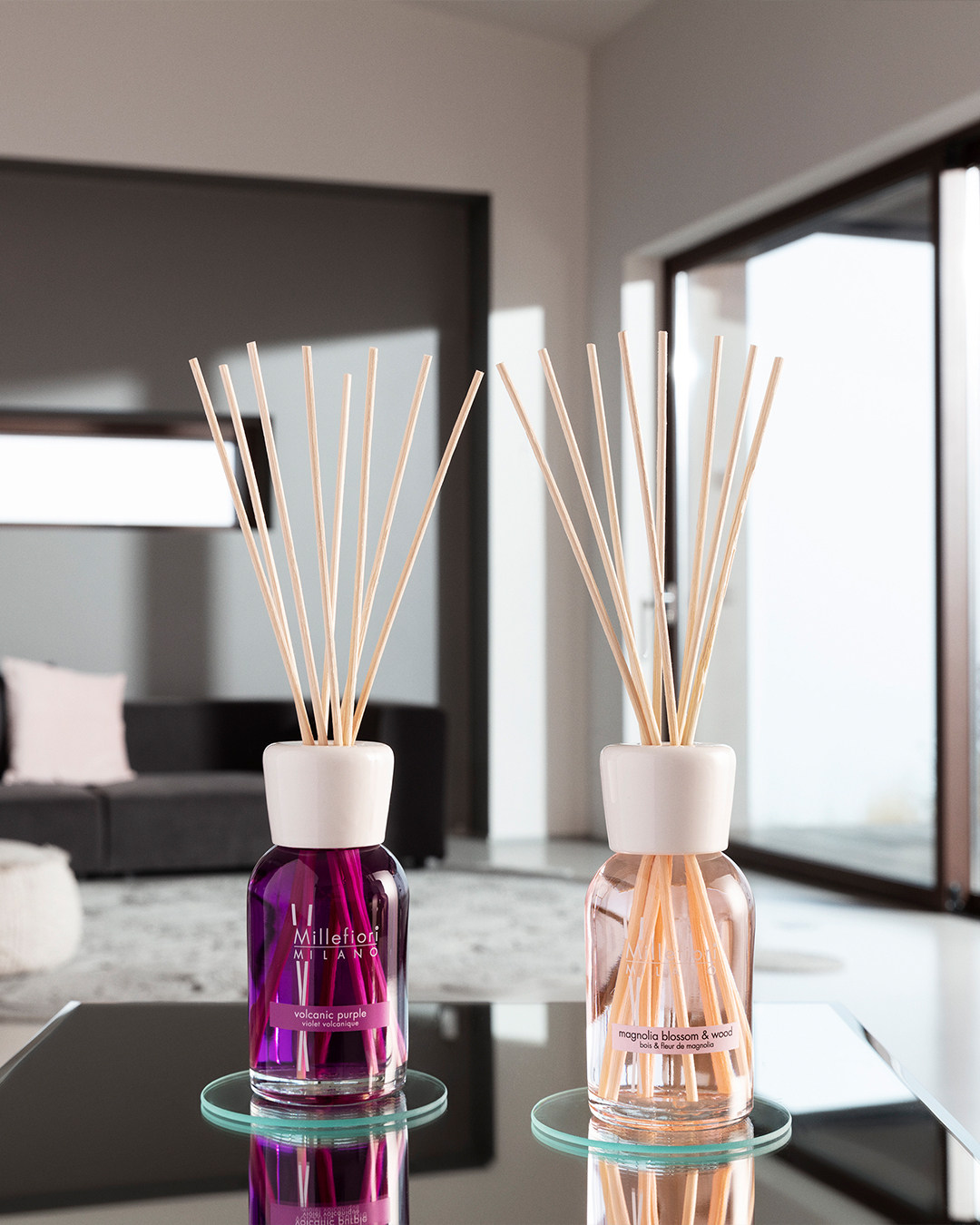 米兰菲丽进口扩香无火藤条香薰摆件无烟蜡烛香氛香水室内熏香助眠