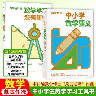 【全2册】中小学数学要义+数学学习没有捷径 数学启蒙工具书风云老师著 中小学数学核心知识点 数学底层逻辑解题思路构建数学思维