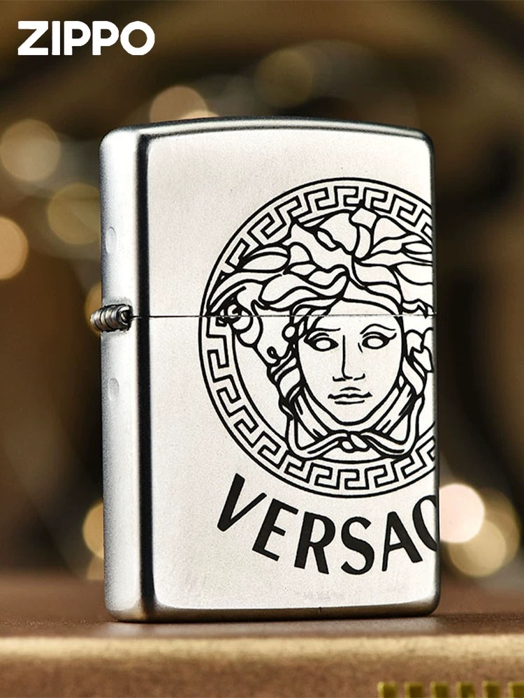 Zippo打火机磨砂雕刻美杜莎